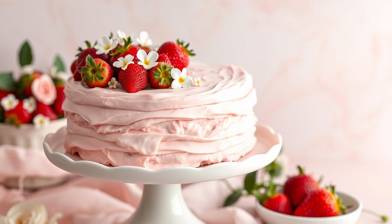 Barbie Pink Strawberry Cake