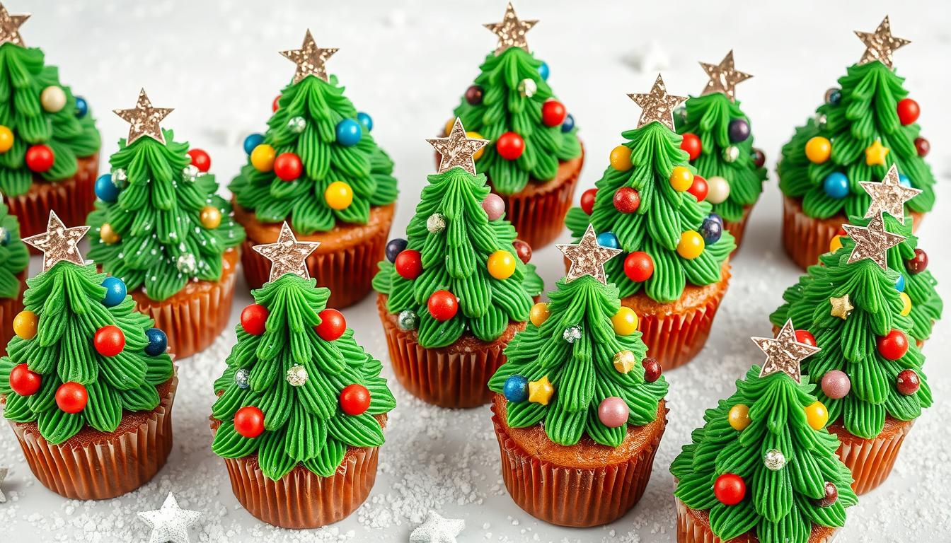 Christmas Tree Cupcakes