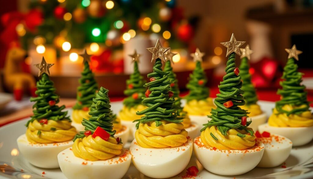 Deviled Egg Christmas Trees