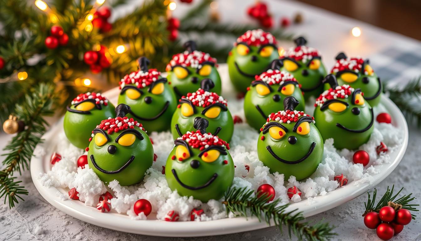 Grinch Oreo Balls