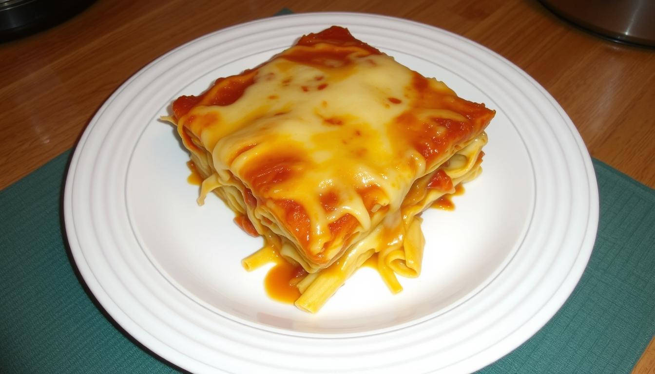 Lasagna and side dishes