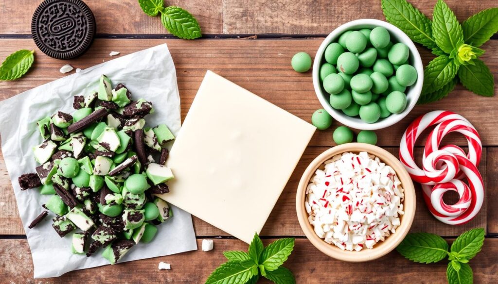 Mint Oreo Bark Ingredients