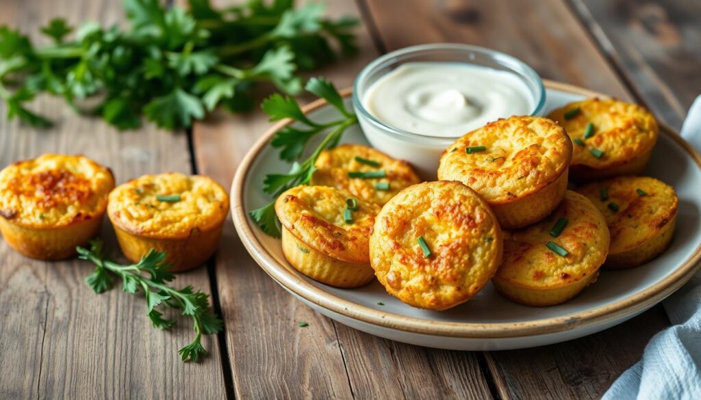 Parmesan zucchini potato muffins