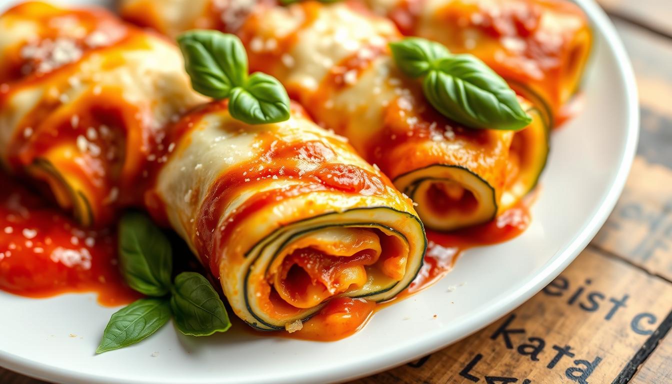 Zucchini Lasagna Roll-Ups