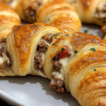 Rotel Sausage and Cream Cheese Crescents