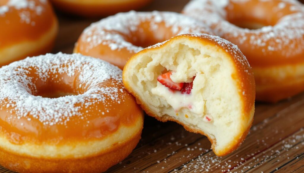 golden brown donuts