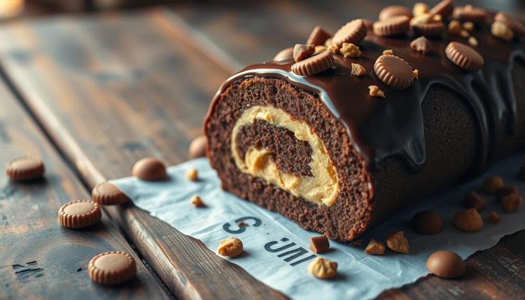 peanut butter cup cake roll