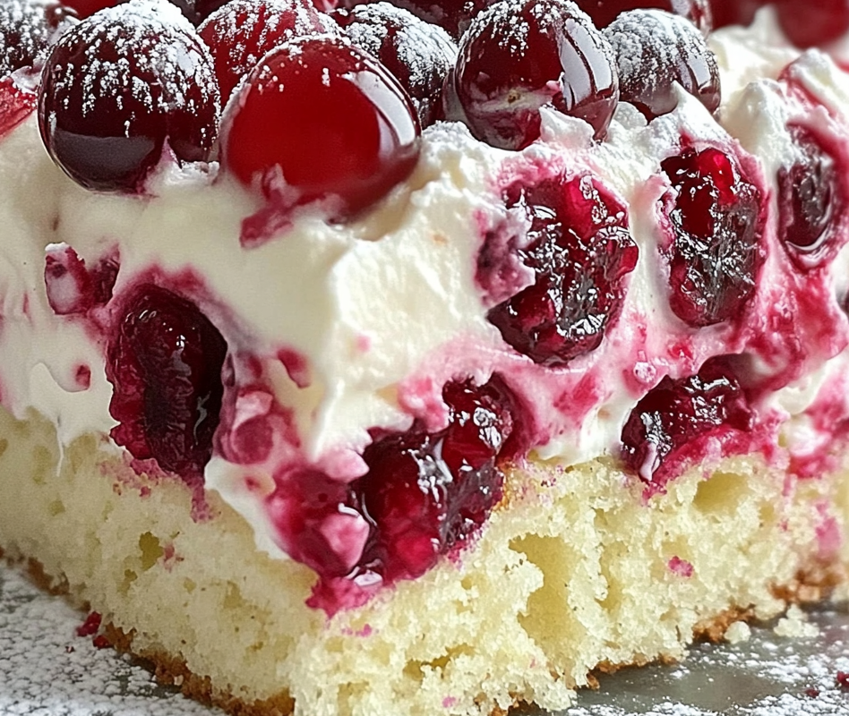 Cranberry Poke Cake