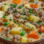 Creamy Potato Hamburger Soup