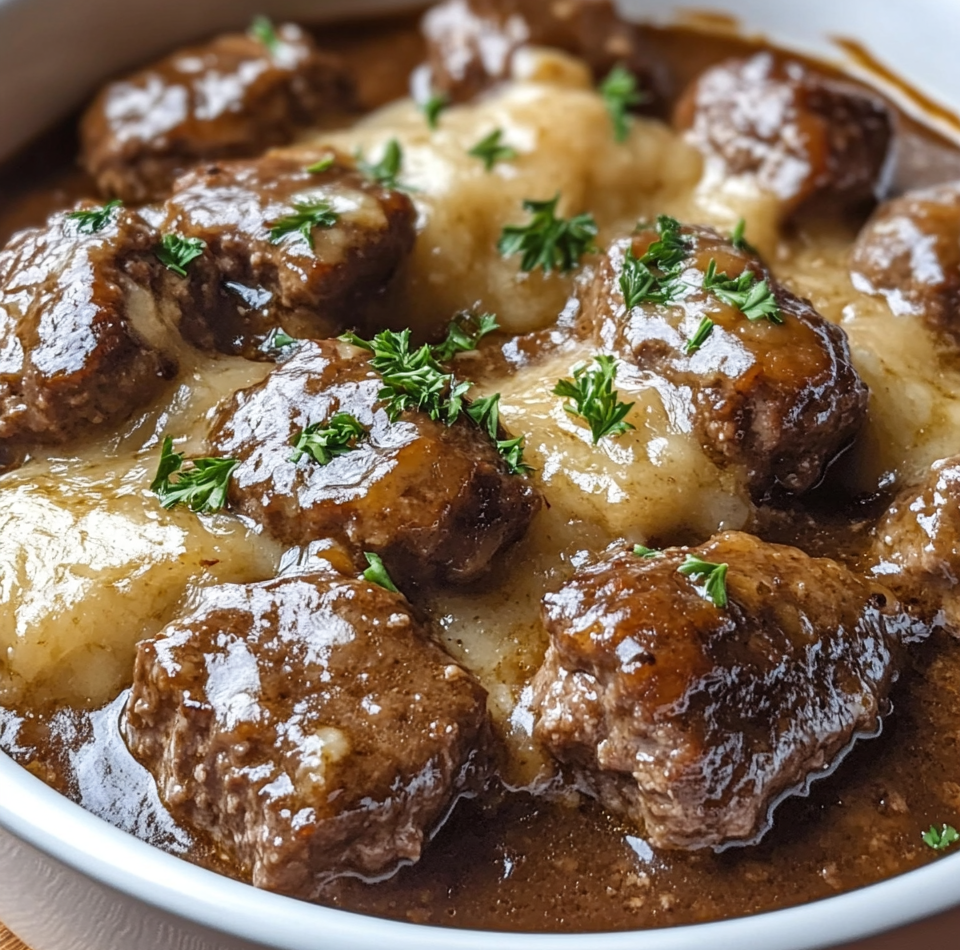 Amish Hamburger Steak Bake