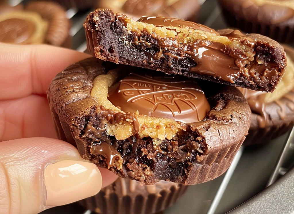 Reese’s Peanut Butter Cup Brownie Cookies