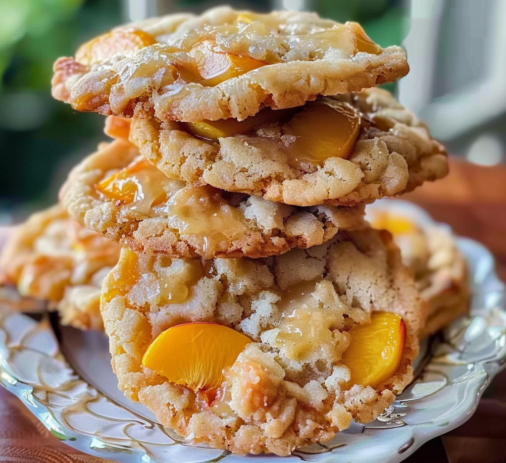 Peach Cobbler Cookies