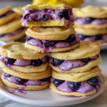 Blueberry Lemon Sandwich Cookies