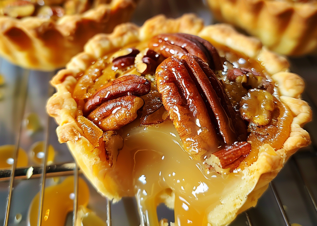 Gooey Caramel Pecan Tartlets