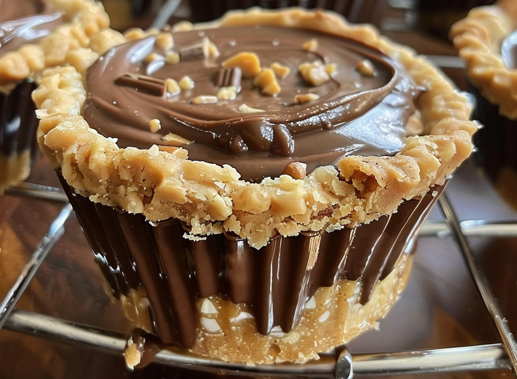 Mini Chocolate Peanut-butter Pies