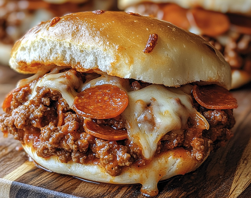 Pepperoni Pizza Sloppy Joes