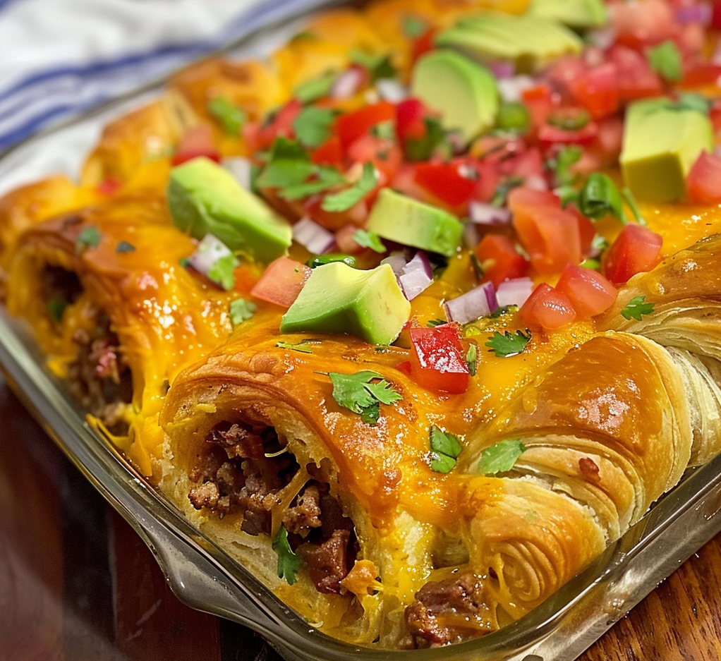 Pillsbury Crescent Roll Taco Bake