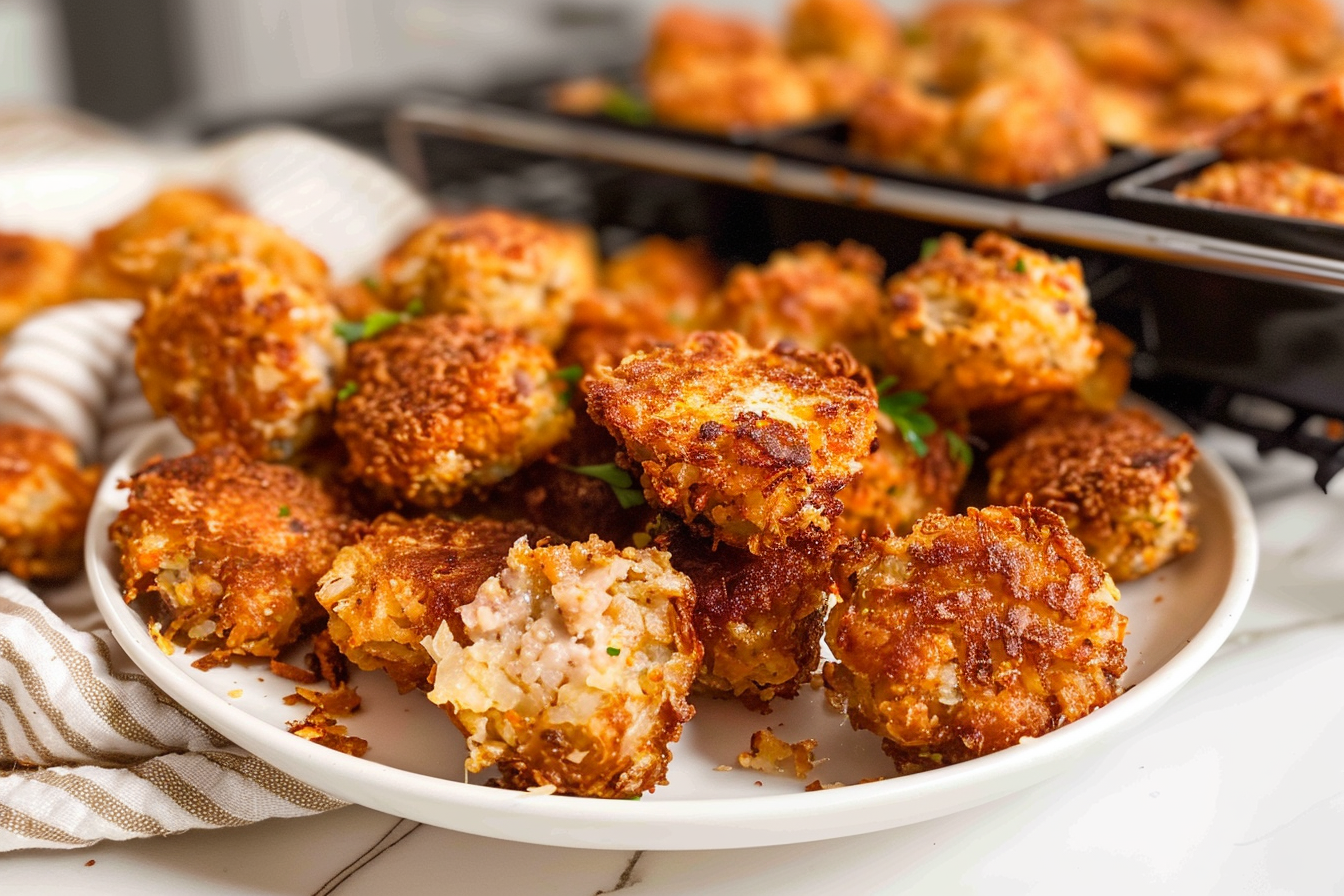 Crispy Hashbrown and Sausage Bites