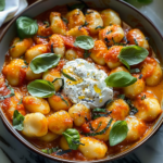 Creamy Tomato Gnocchi with Burrata