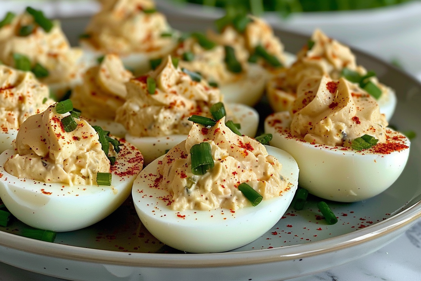 Tuna Stuffed Deviled Eggs