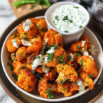 Baked Buffalo Cauliflower Bites