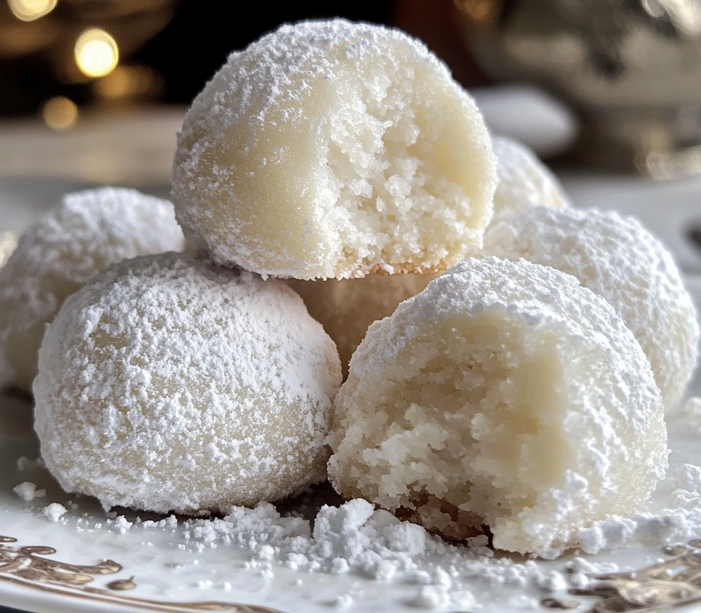 Milk Snowball Cookies