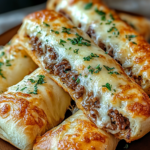 Philly Cheesesteak Stuffed Cheesy Breadsticks