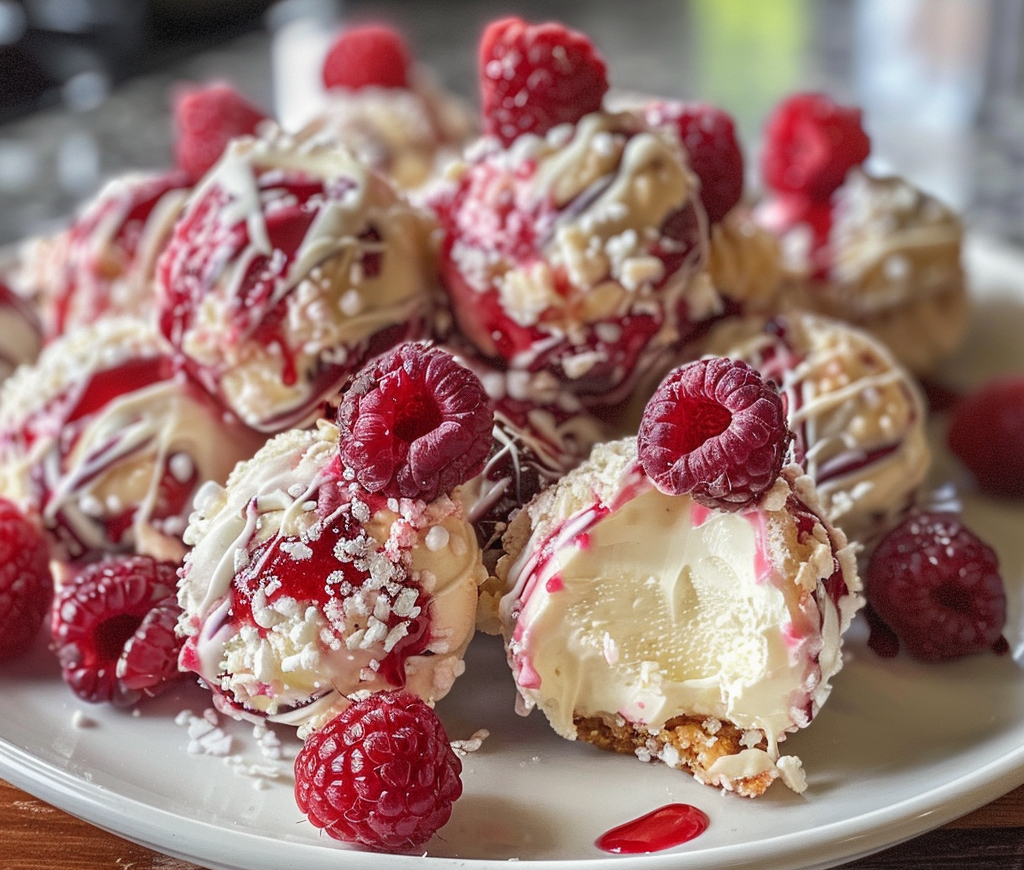 Raspberry Cream Cheese Bites