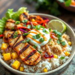 Street Corn Chicken Rice Bowl