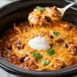 Cheesy Chicken Enchilada Chili