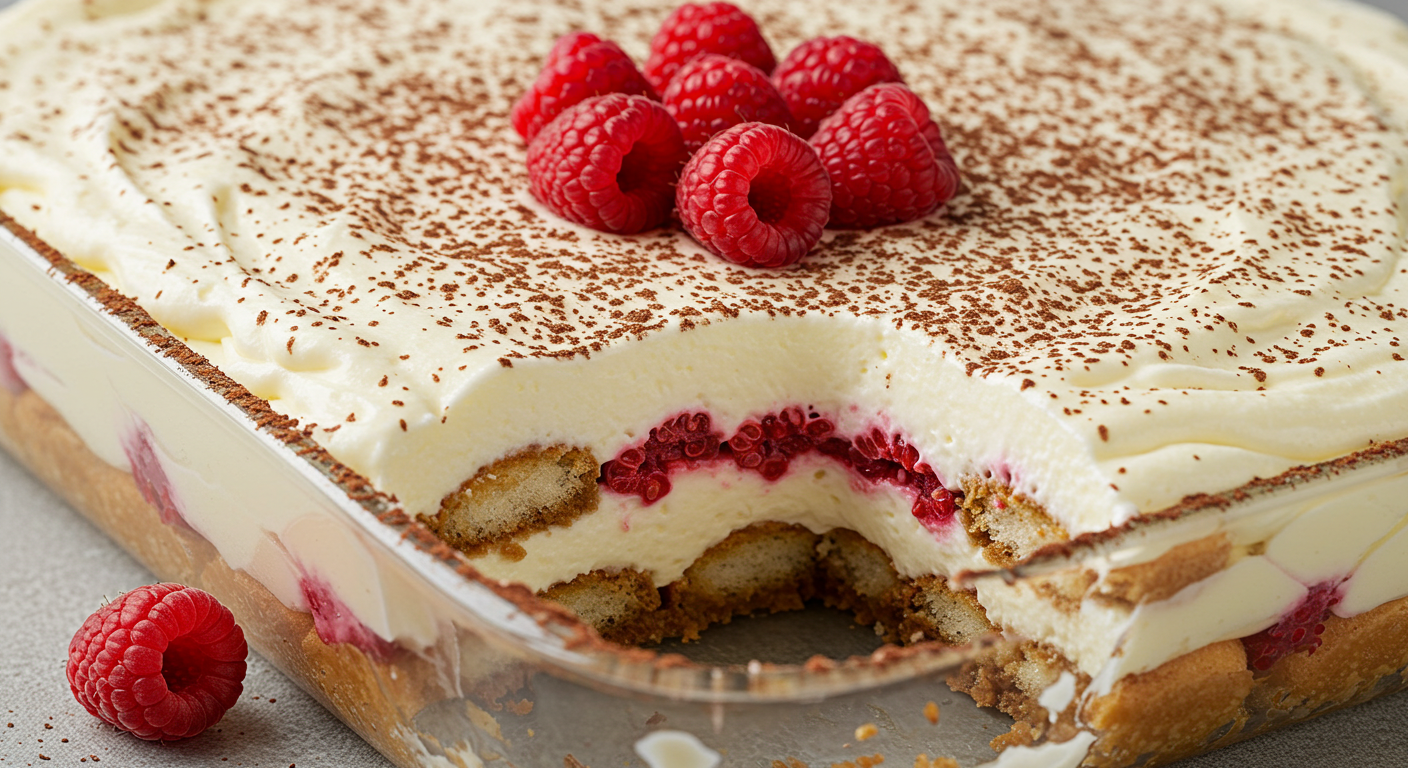 White Chocolate Raspberry Tiramisu