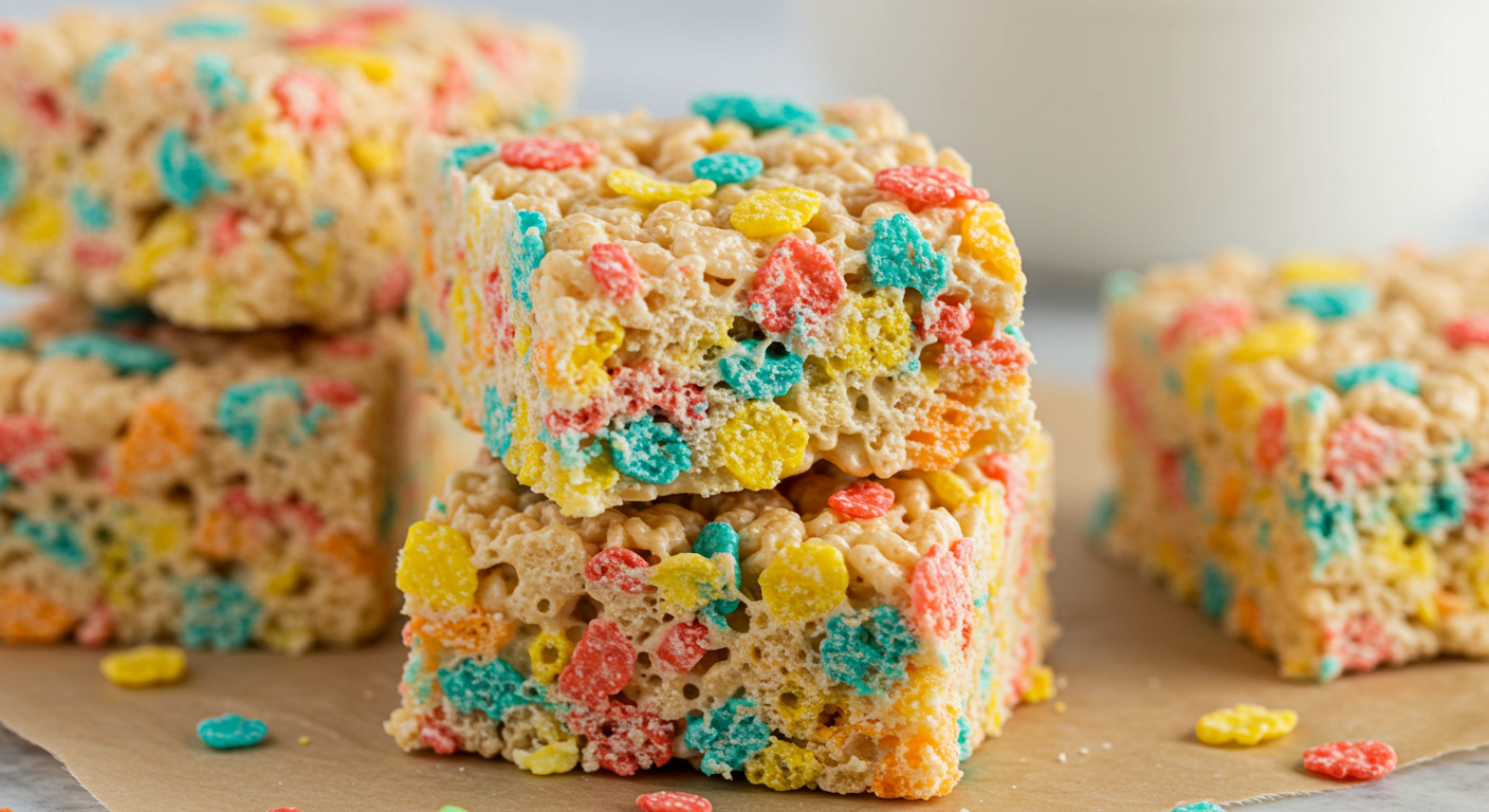 Rainbow Rice Krispie Treats