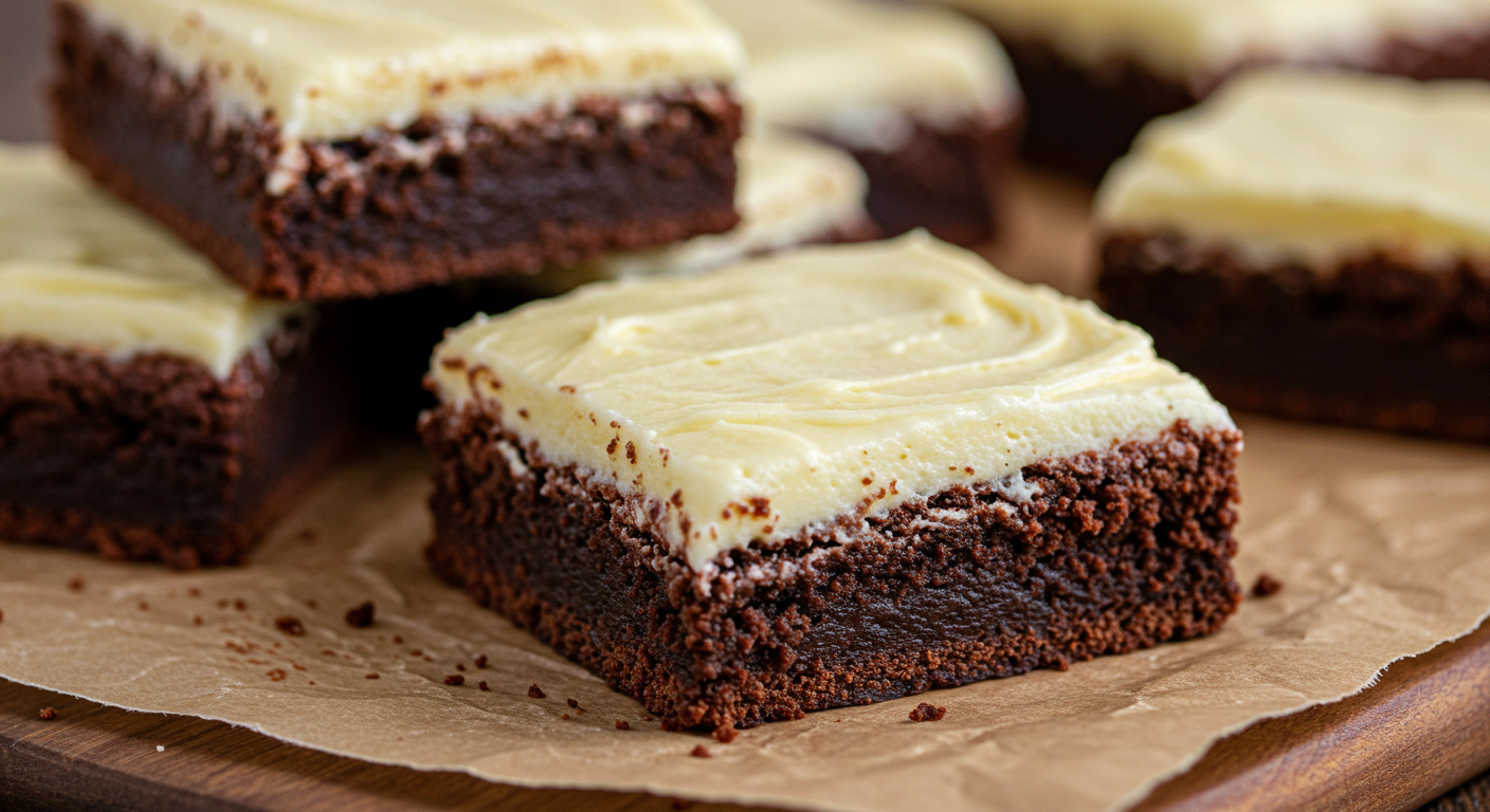 Brownies with Cream Cheese Frosting