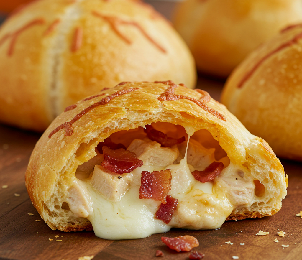 Homemade Chicken Alfredo Crazy Puffs